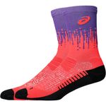 Medias ASICS Performance Run Sock Crew Brilliant White/Orange Glow Unisex - 1