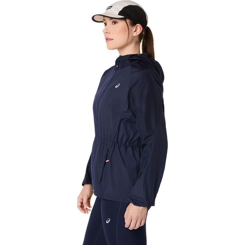 Casaca ASICS Road Packable Jacket Dark Blue/Black Mujer - 1
