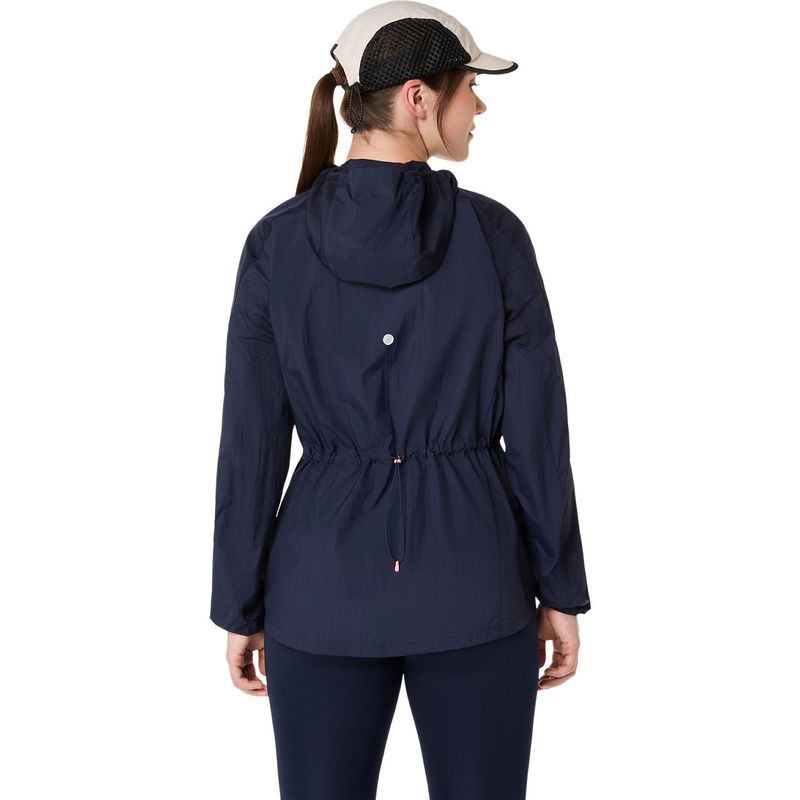 Casaca ASICS Road Packable Jacket Dark Blue/Black Mujer - 2