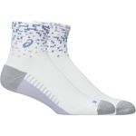 Medias ASICS Performance Run Sock Quarter Brilliant White/Lilac Hint/Bluebell Unisex - 0