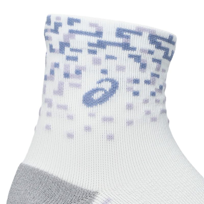 Medias ASICS Performance Run Sock Quarter Brilliant White/Lilac Hint/Bluebell Unisex - 2