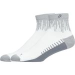 Medias ASICS Performance Run Sock Quarter Brilliant White/Silver Reflective Unisex - 1