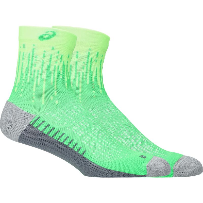 Medias ASICS Performance Run Sock Quarter Illuminate Green/Vital Green Unisex - 0