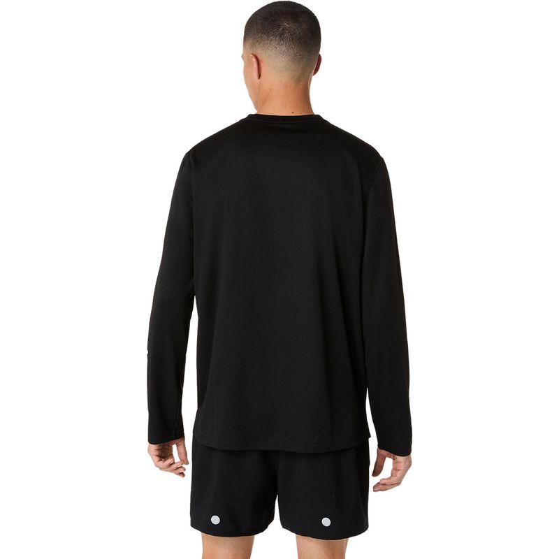 Polo ASICS Fujitrail Logo LS Top Black Hombre - 2