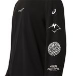 Polo ASICS Fujitrail Logo LS Top Black Hombre - 4