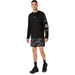 Polo ASICS Fujitrail Logo LS Top Black Hombre - 5