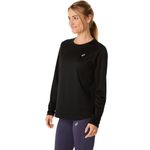 Polo ASICS Asics Silver LS Top Black Mujer - 1