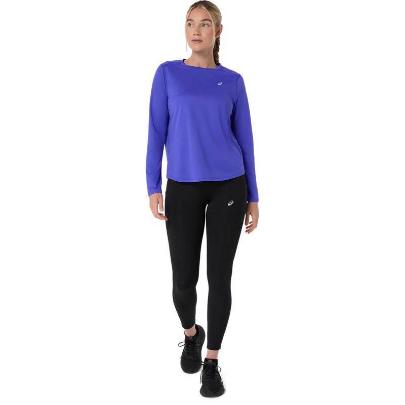 Polo ASICS Silver LS Top Cobalt Burst Mujer - 5