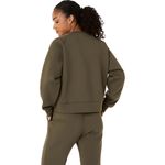 Polera ASICS Nagino Refined Texture Sweat Top Dark Olive Mujer - 2