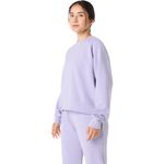 Polera ASICS Nagino Refined Texture Sweat Top Blue/Purple Mujer - 1