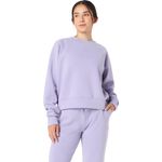 Polera ASICS Nagino Refined Texture Sweat Top Blue/Purple Mujer - 0