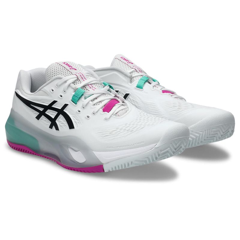 Zapatillas ASICS Gel-Resolution Clay White/Aurora Green Hombre - 3