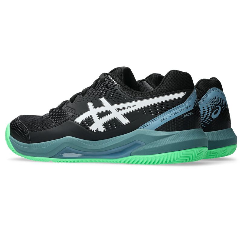 Zapatilla ASICS GEL-Dedicate 8 Padel Black/Vital Green  Hombre - 4