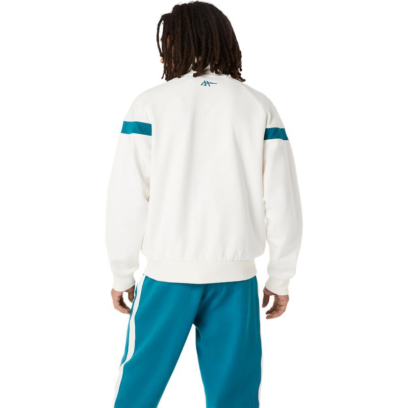 Polera ASICS Heritage Track Jacket Cream Unisex - 2