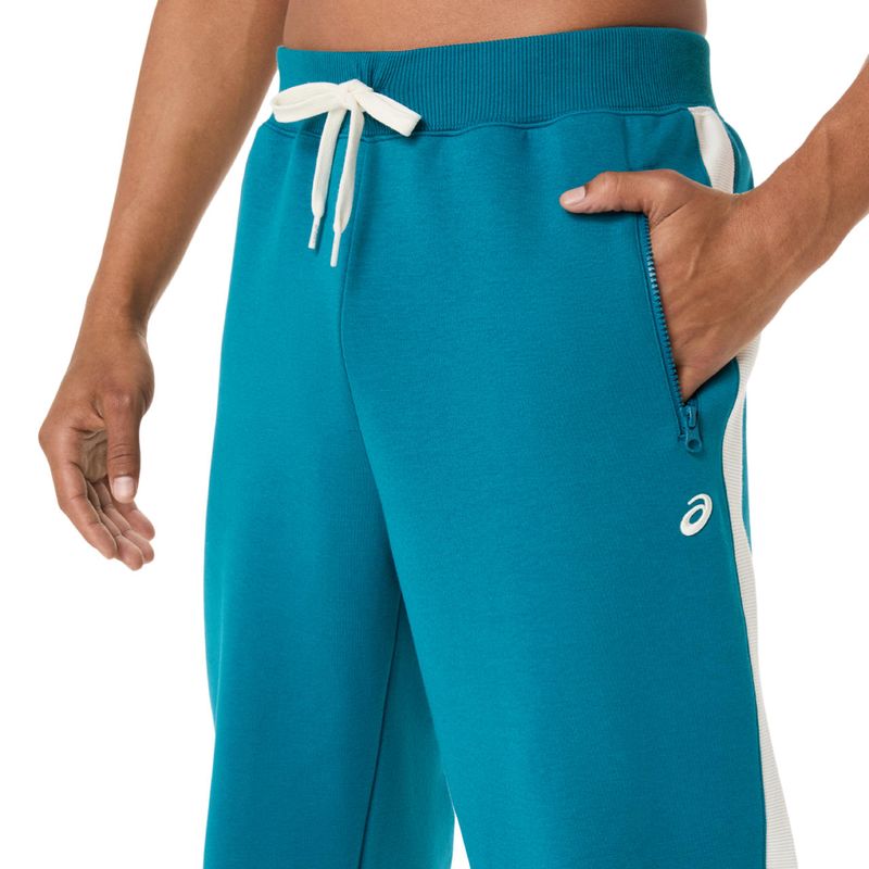 Pantal&oacute;n ASICS Heritage Track Pant Dark Teal Unisex - 4