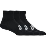 Medias ASICS 3 Pack Quarter Sock Performance Black Unisex - 0