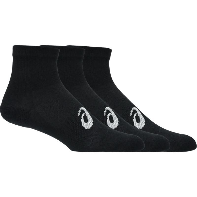 Medias ASICS 3 Pack Quarter Sock Performance Black Unisex - 0