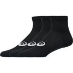 Medias ASICS 3 Pack Quarter Sock Performance Black Unisex - 1