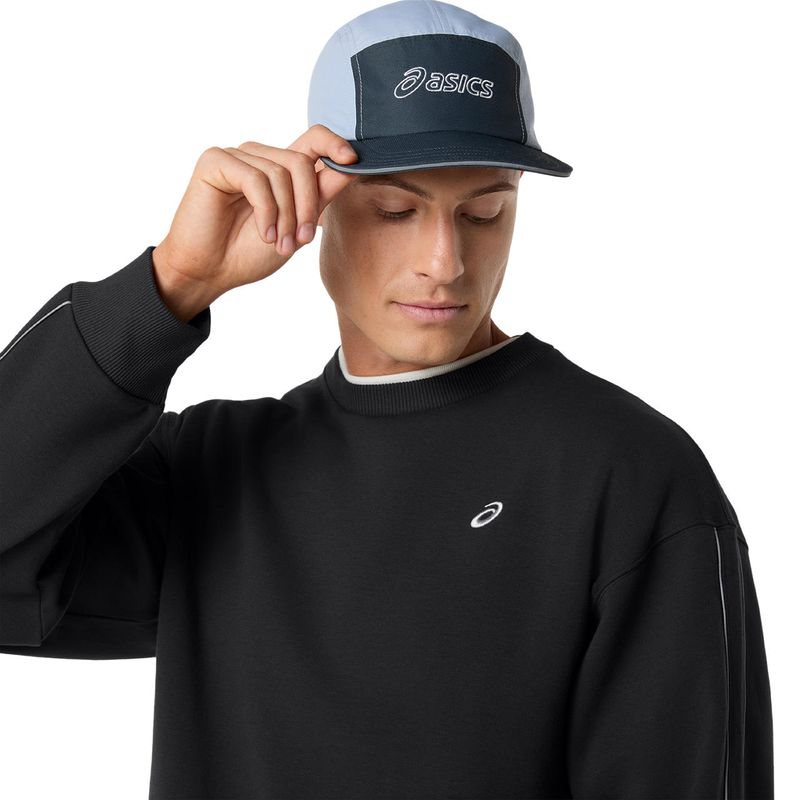 Polera ASICS Track Club Heritage Crew-Neck Top C Performance Black Unisex - 3
