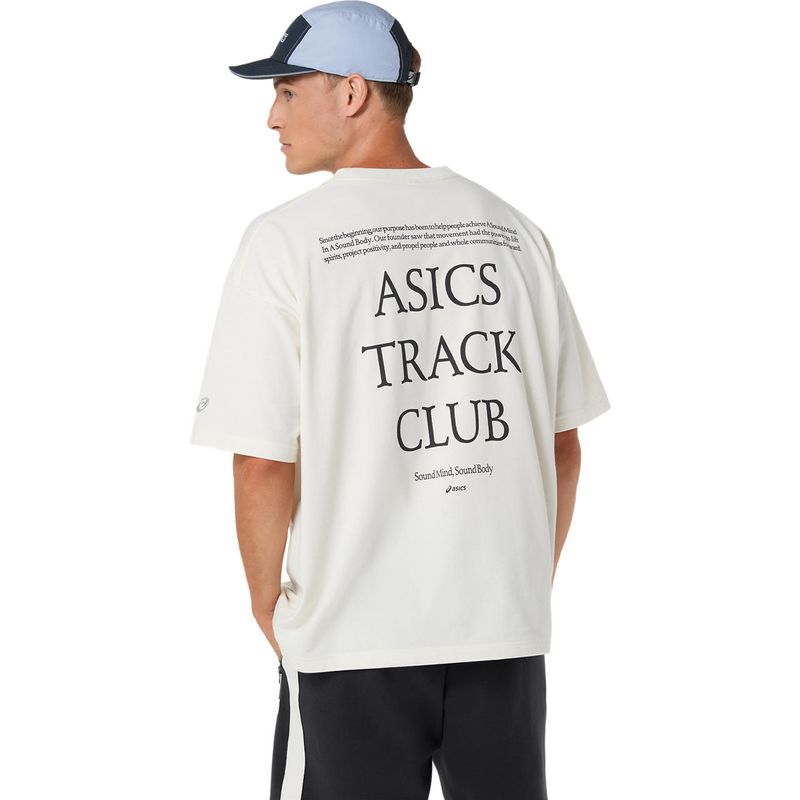 Polo ASICS Track Club Heritage Relaxed Tee C Cream Unisex - 2