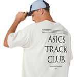 Polo ASICS Track Club Heritage Relaxed Tee C Cream Unisex - 5