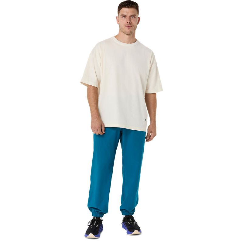 Polo ASICS Heritage Heavy Cotton Run City Tee Cream/London Unisex - 6
