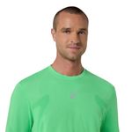 Polo ASICS Road Seamless LS Top C Vital Green/Illuminate Green Hombre - 3