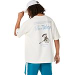 Polo ASICS Heritage Heavy Cotton Run City Tee Cream/Tokyo Unisex - 2