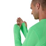 Polo ASICS Road Seamless LS Top C Vital Green/Illuminate Green Hombre - 4