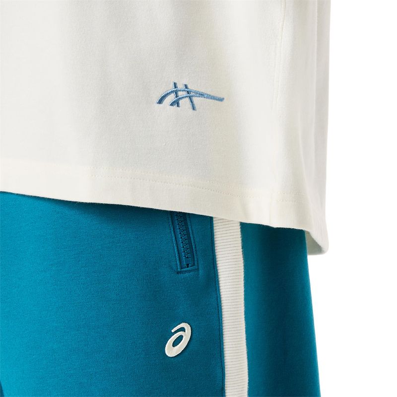 Polo ASICS Heritage Heavy Cotton Run City Tee Cream/Tokyo Unisex - 3