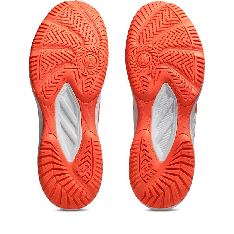 Zapatillas ASICS Upcourt 6 White/Vivid Coral Mujer - 5
