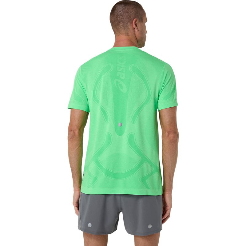 Polo ASICS Road Seamless Ss Top C Vital Green/Illuminate Green Hombre - 2