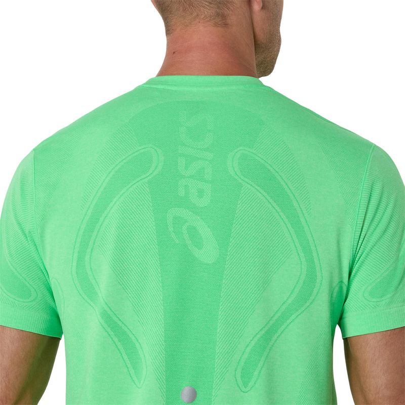 Polo ASICS Road Seamless Ss Top C Vital Green/Illuminate Green Hombre - 4