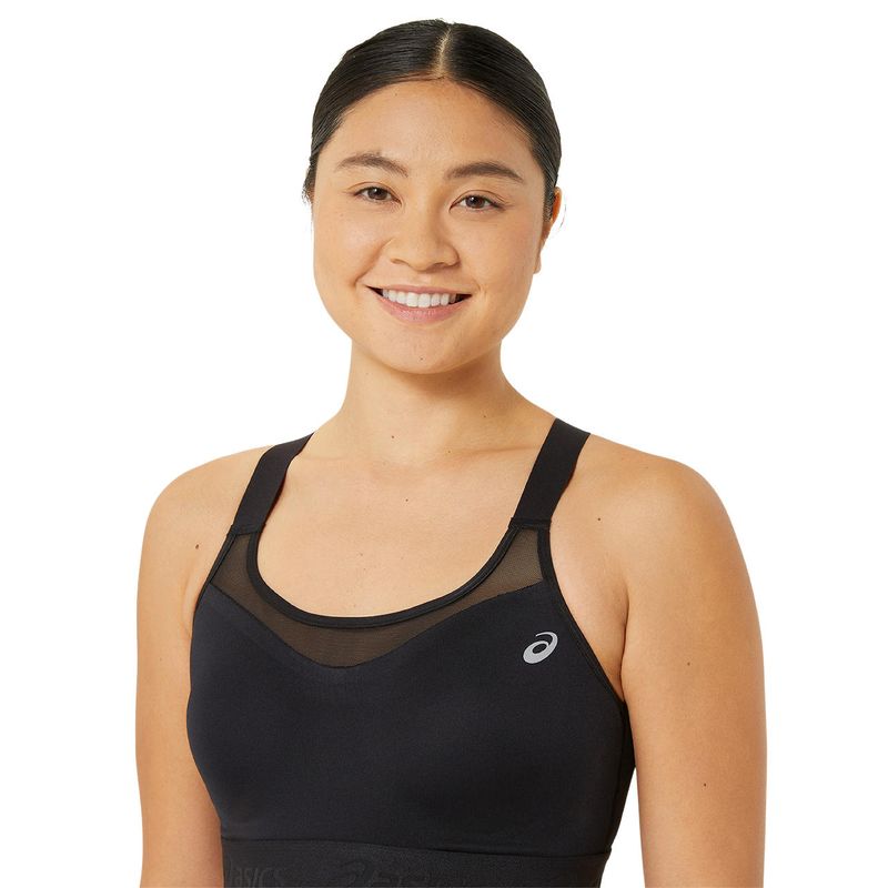 Top ASICS Road Combination Bra Performance Black Mujer - 3