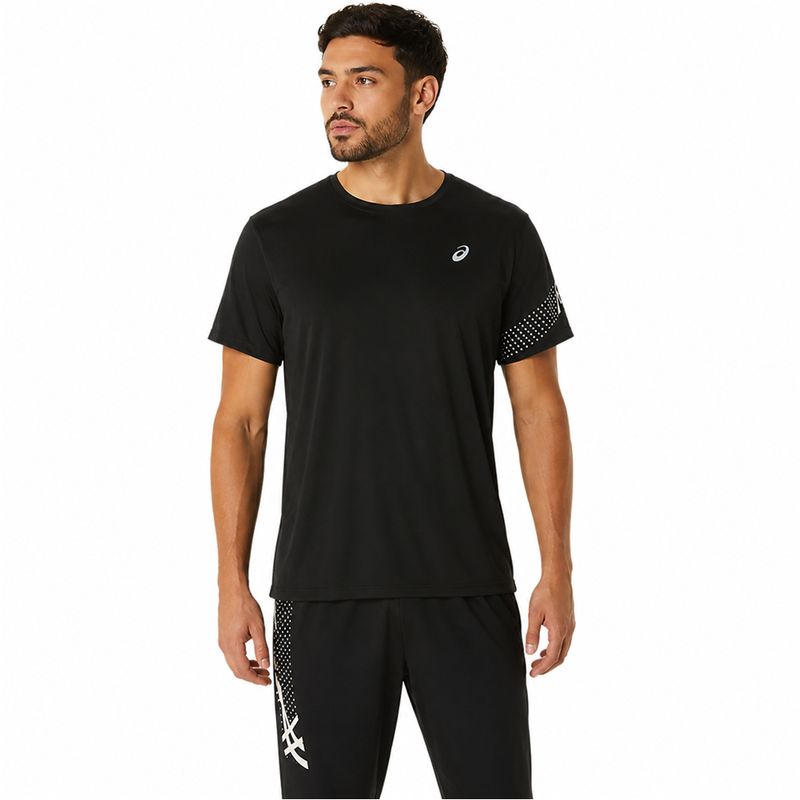 Polo ASICS Icon Ss Top Performance Black Hombre - 1