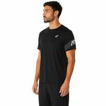 Polo ASICS Icon Ss Top Performance Black Hombre - 4