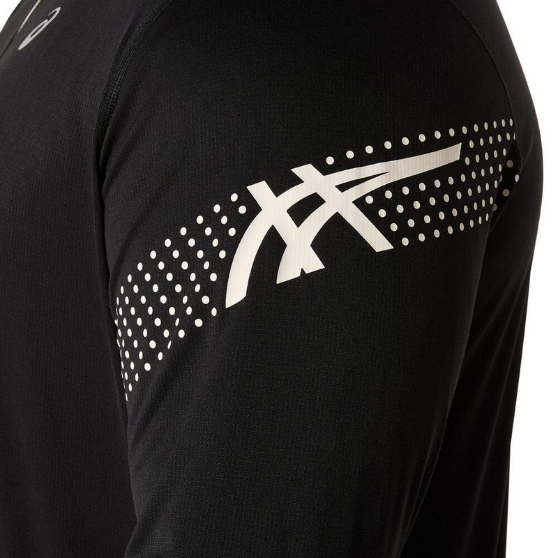 Casaca ASICS Icon Ls 1/2 Zip Performance Black Hombre - 3