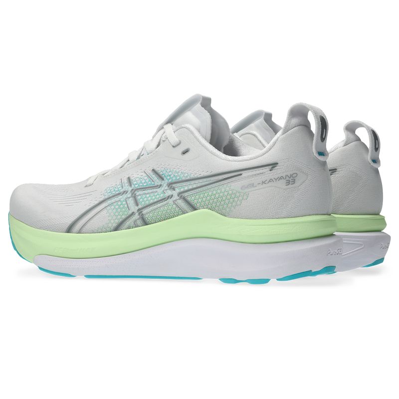 Zapatillas Asics GEL-Kayano 33 White/Energy Aqua Hombre - 3