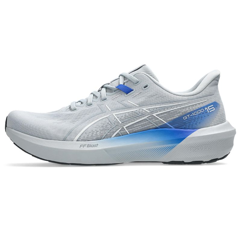 Zapatillas Asics Gt-1000 15 Piedmont Grey/Neon Blue Hombre - 1