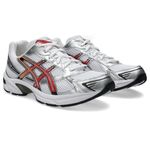 Zapatilla ASICS GEL-1130 White/Red Snapper  Unisex - 3