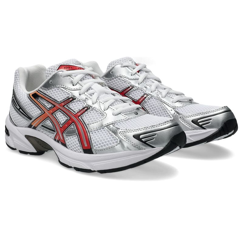 Zapatilla ASICS GEL-1130 White/Red Snapper  Unisex - 3