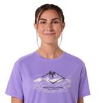 Polo ASICS Fujitrail Logo SS Top Purple Mujer - 3