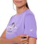 Polo ASICS Fujitrail Logo SS Top Purple Mujer - 4