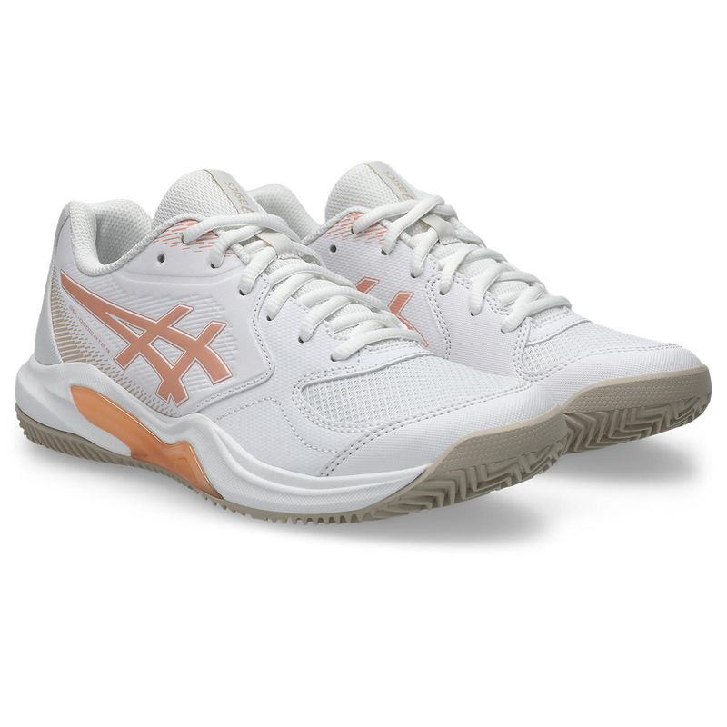 Zapatillas Asics GEL-Dedicate 9 Clay White/Cantaloupe Mujer - 2