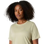Polo ASICS Silver SS Top Khaki Mujer - 3