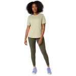 Polo ASICS Silver SS Top Khaki Mujer - 4
