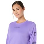 Polo ASICS Fujitrail Logo LS Top Purple Mujer - 3