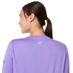 Polo ASICS Fujitrail Logo LS Top Purple Mujer - 4