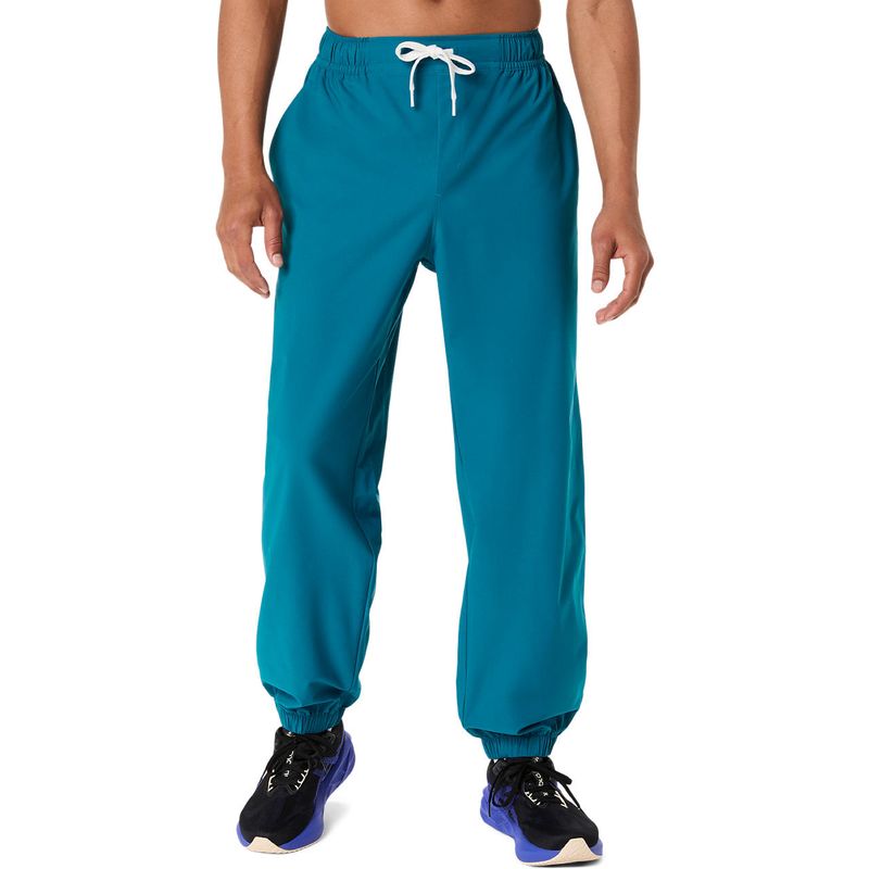 Pantal&oacute;n ASICS Heritage Double Weave Pant Green/Blue Unisex - 0