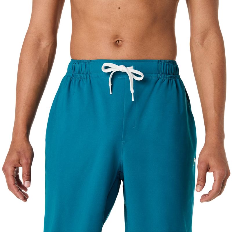 Pantal&oacute;n ASICS Heritage Double Weave Pant Green/Blue Unisex - 3